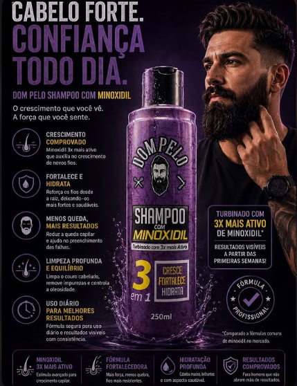 Shampoo com Minoxidil